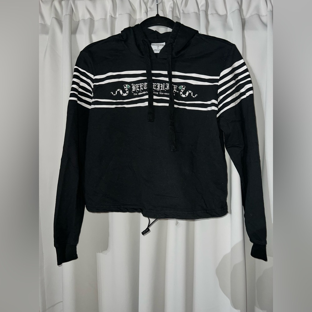 Beetlejuice Black and White Hoodie